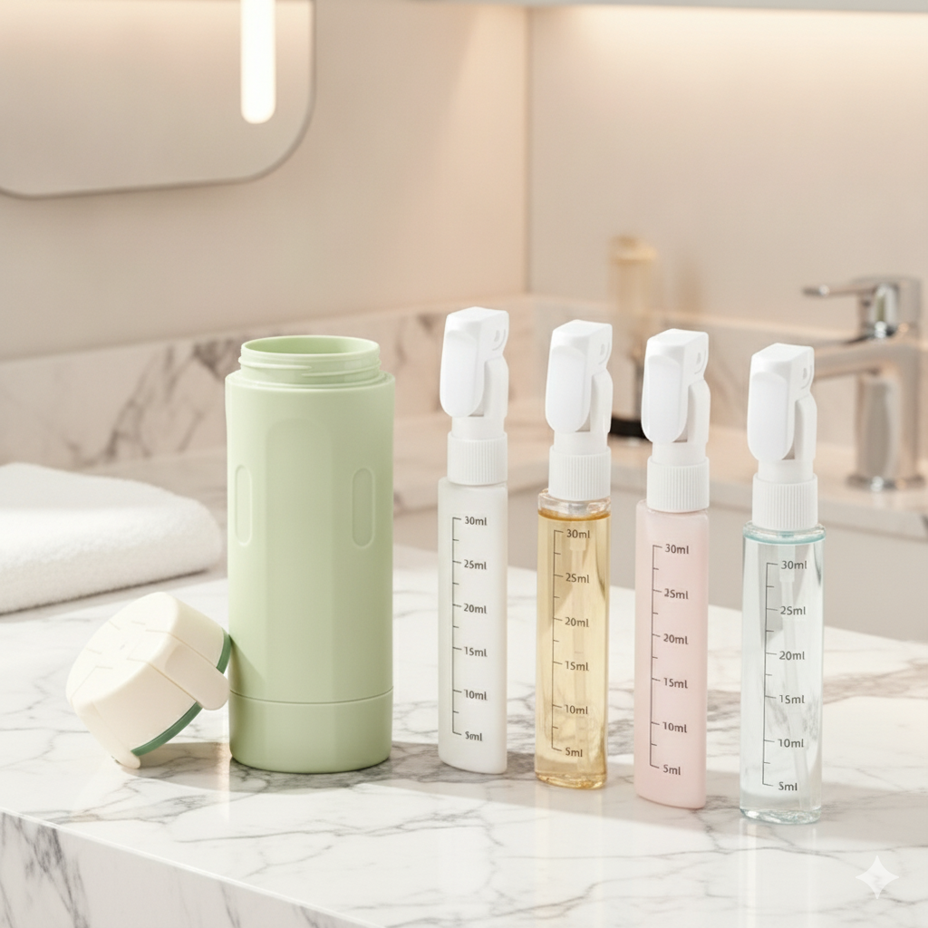 4-in-1 Travel Dispenser Bottle