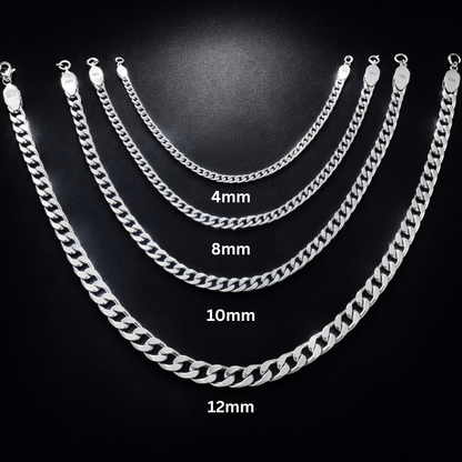 Solid 925 Stirling Silver Men’s Chain