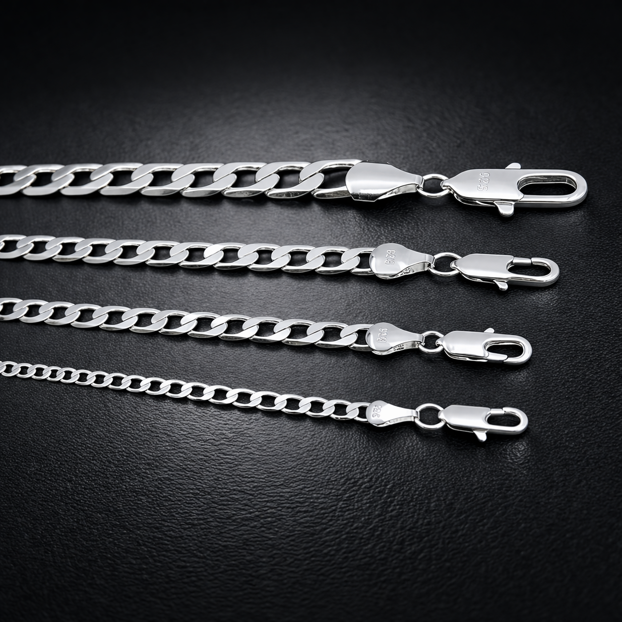 Solid 925 Stirling Silver Men’s Chain
