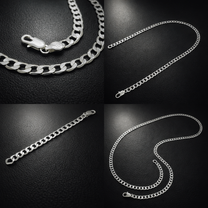 Solid 925 Stirling Silver Men’s Chain
