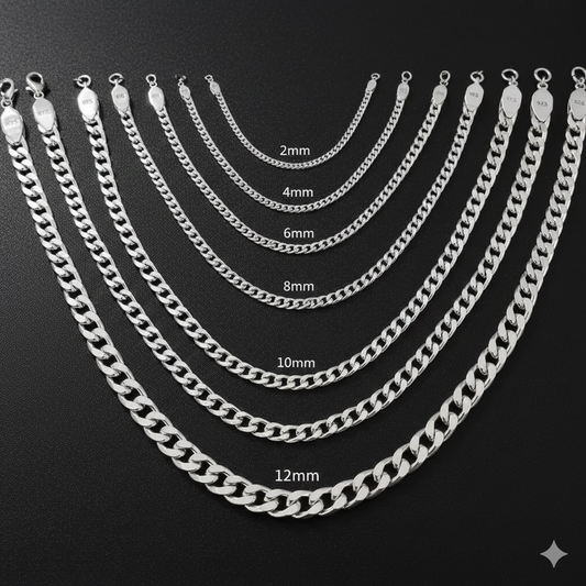 Solid 925 Stirling Silver Men’s Chain