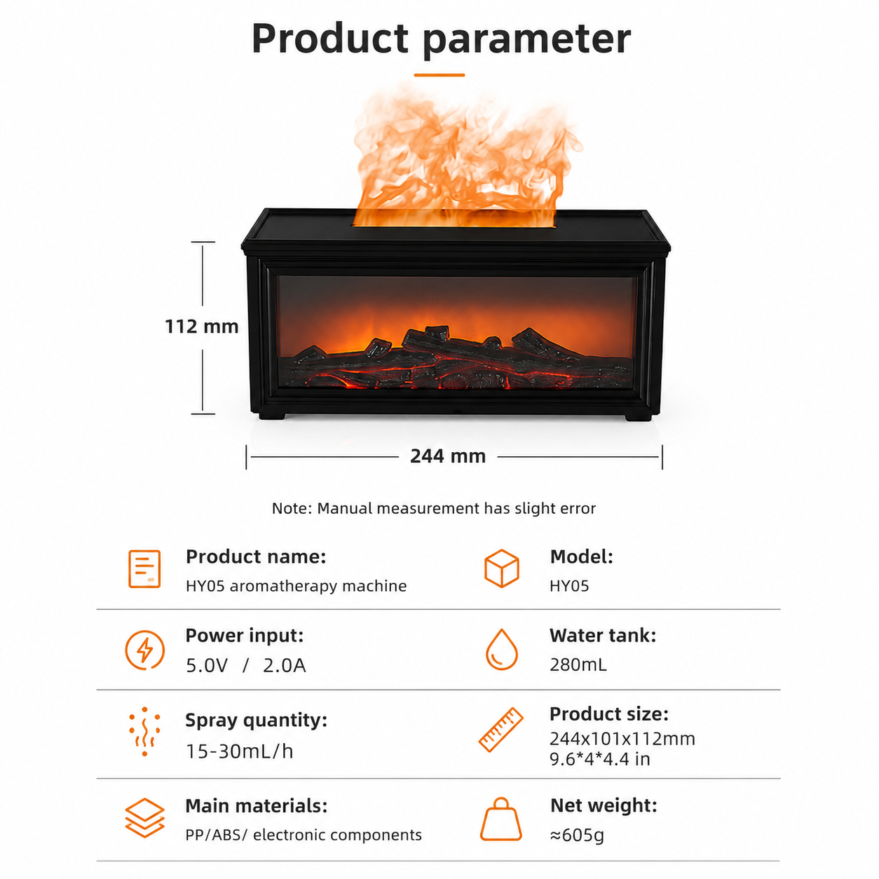 Wooden Fireplace Diffuser