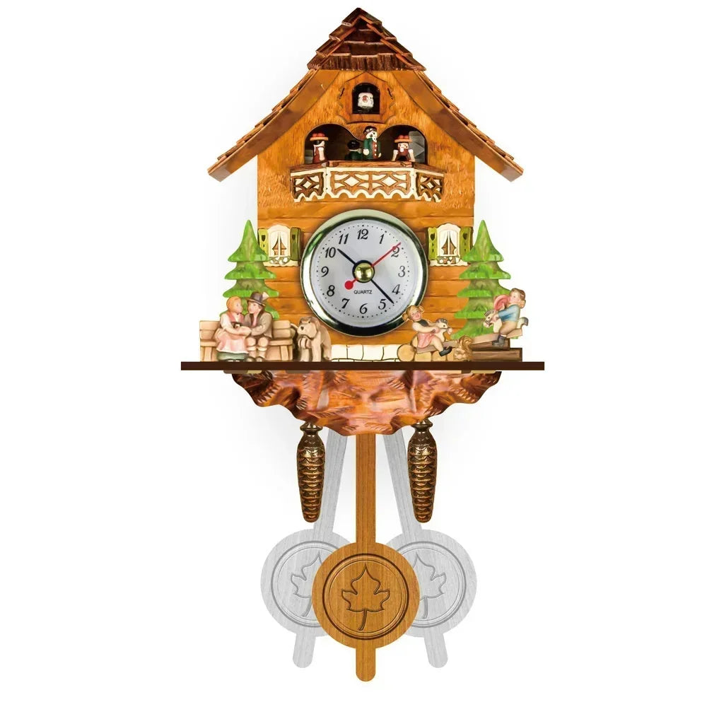 Retro Wooden Wall Clock