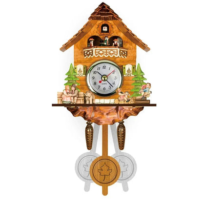 Retro Wooden Wall Clock
