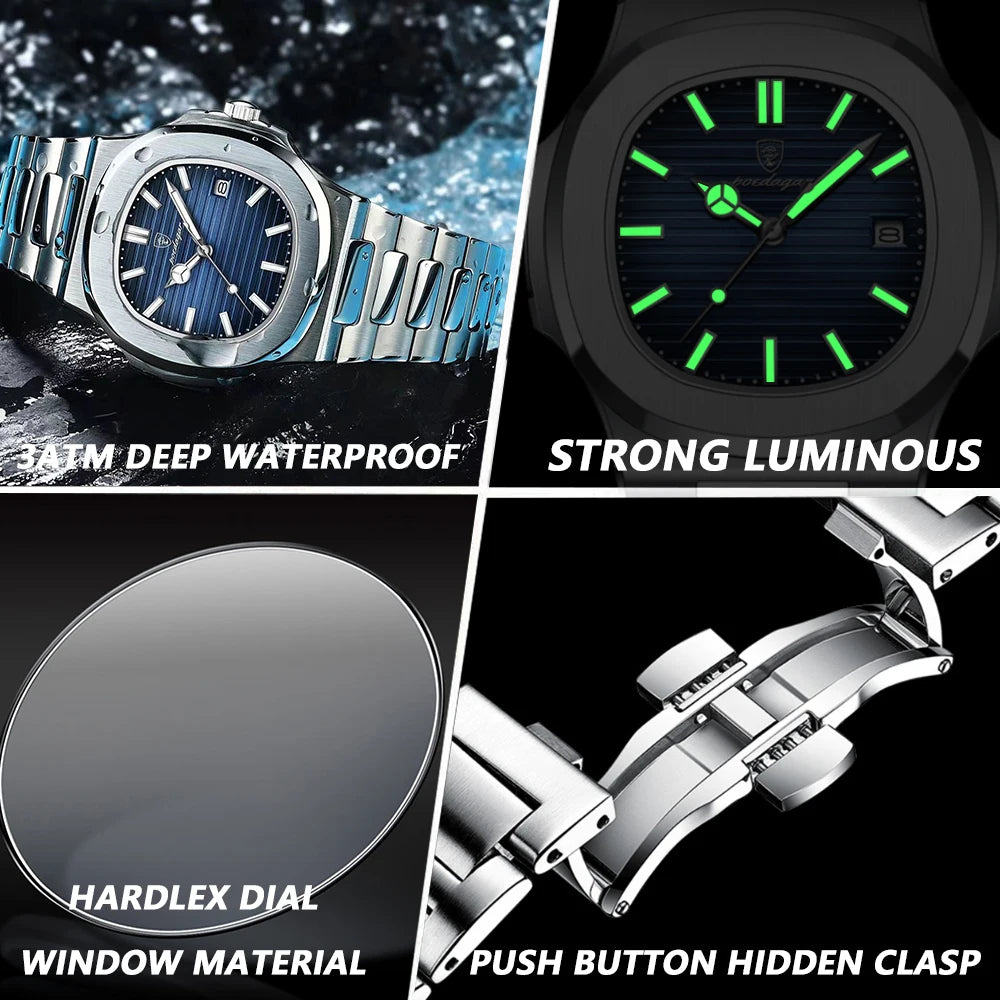 Poegadar Luxury Men Wristwatch