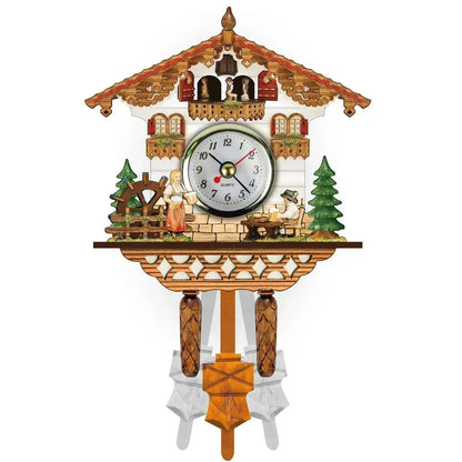 Retro Wooden Wall Clock