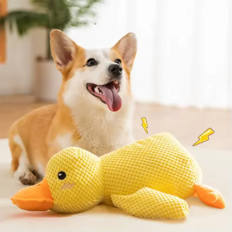 Plush Duck Dog Toy