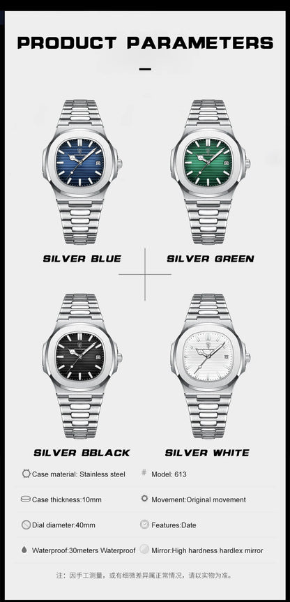 Poegadar Luxury Men Wristwatch
