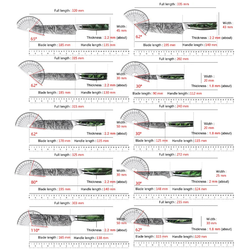 Professional Japanese Culinary Knifes