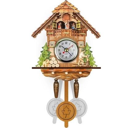 Retro Wooden Wall Clock