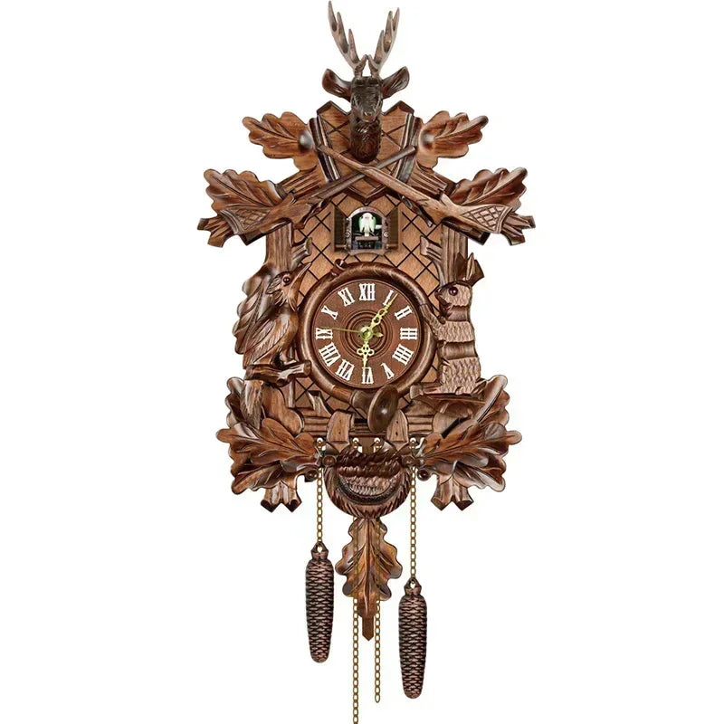 Retro Wooden Wall Clock