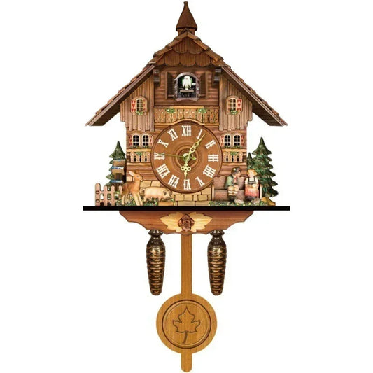 Retro Wooden Wall Clock