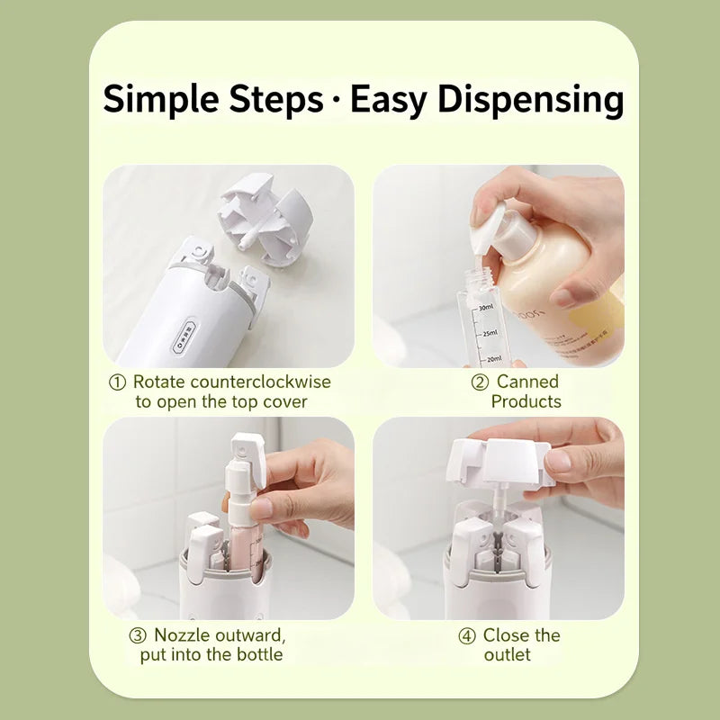4-in-1 Travel Dispenser Bottle