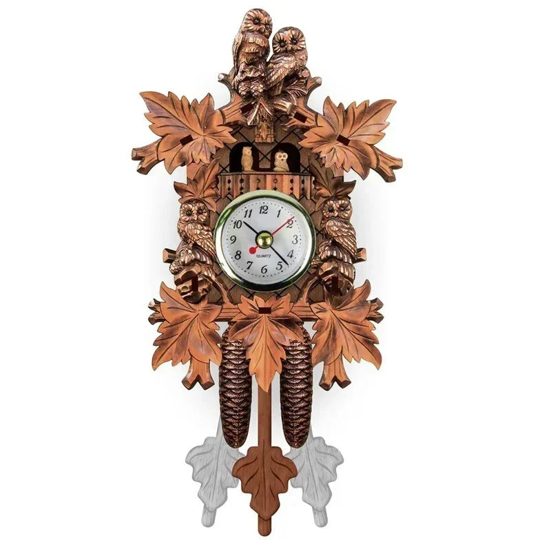 Retro Wooden Wall Clock