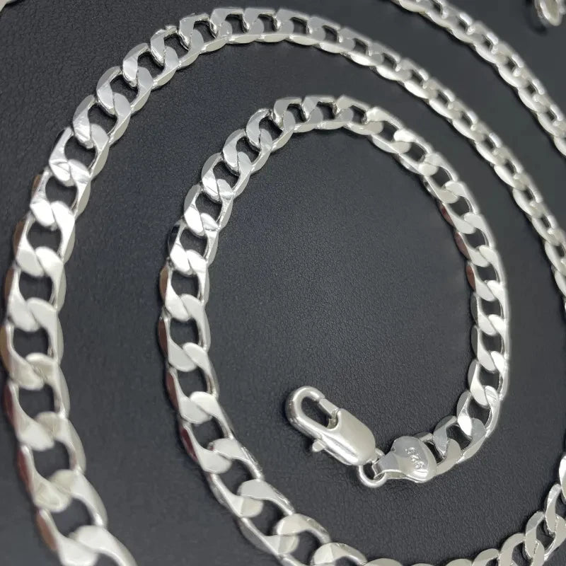 Solid 925 Stirling Silver Men’s Chain