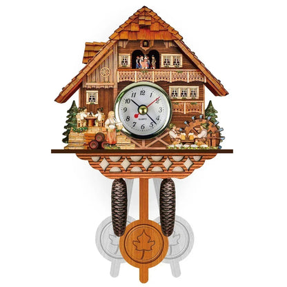 Retro Wooden Wall Clock