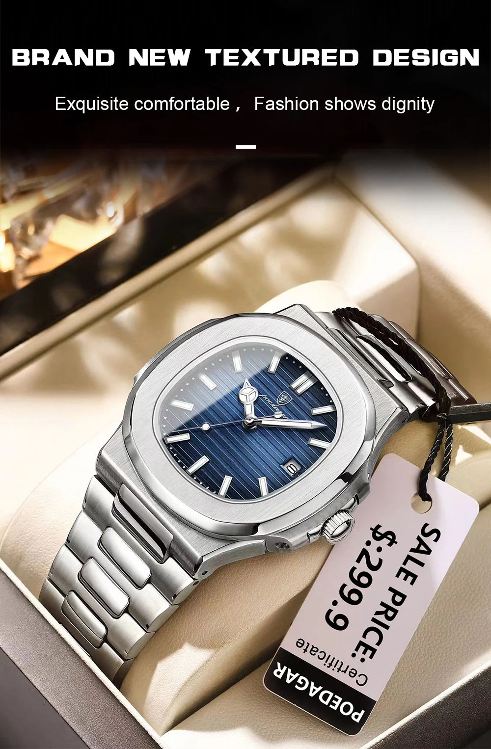 Poegadar Luxury Men Wristwatch