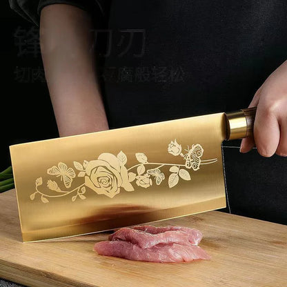 Gold Plated Titanium 4-Piece Knife Set