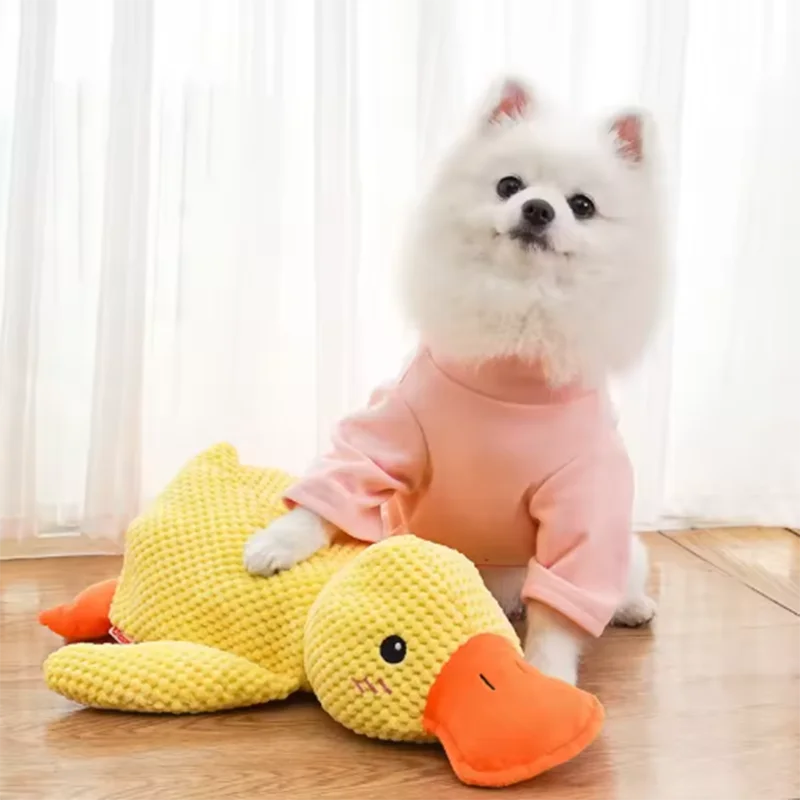Plush Duck Dog Toy