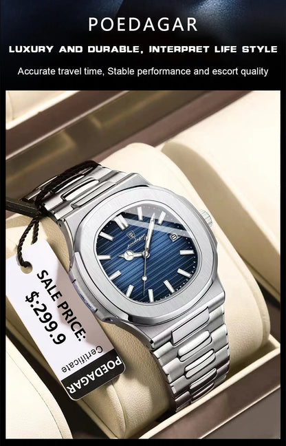 Poegadar Luxury Men Wristwatch