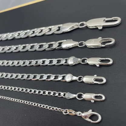 Solid 925 Stirling Silver Men’s Chain