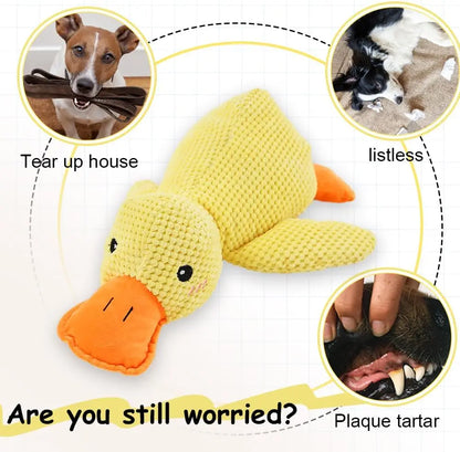 Plush Duck Dog Toy