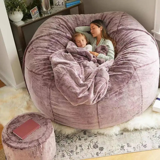 Oversized Plush Bean Bag Cover