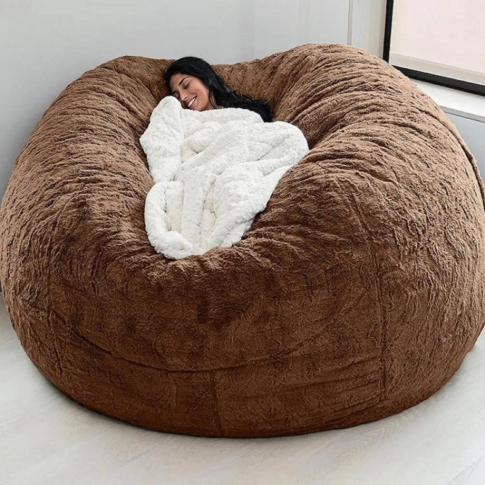 Oversized Plush Bean Bag Cover