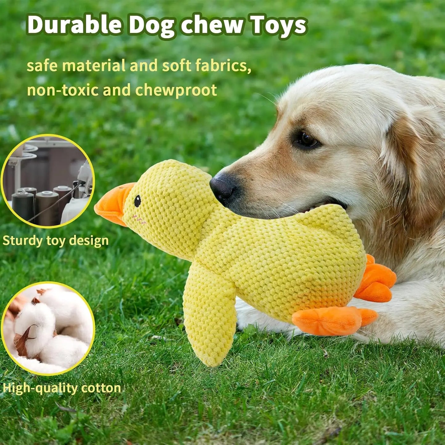 Plush Duck Dog Toy