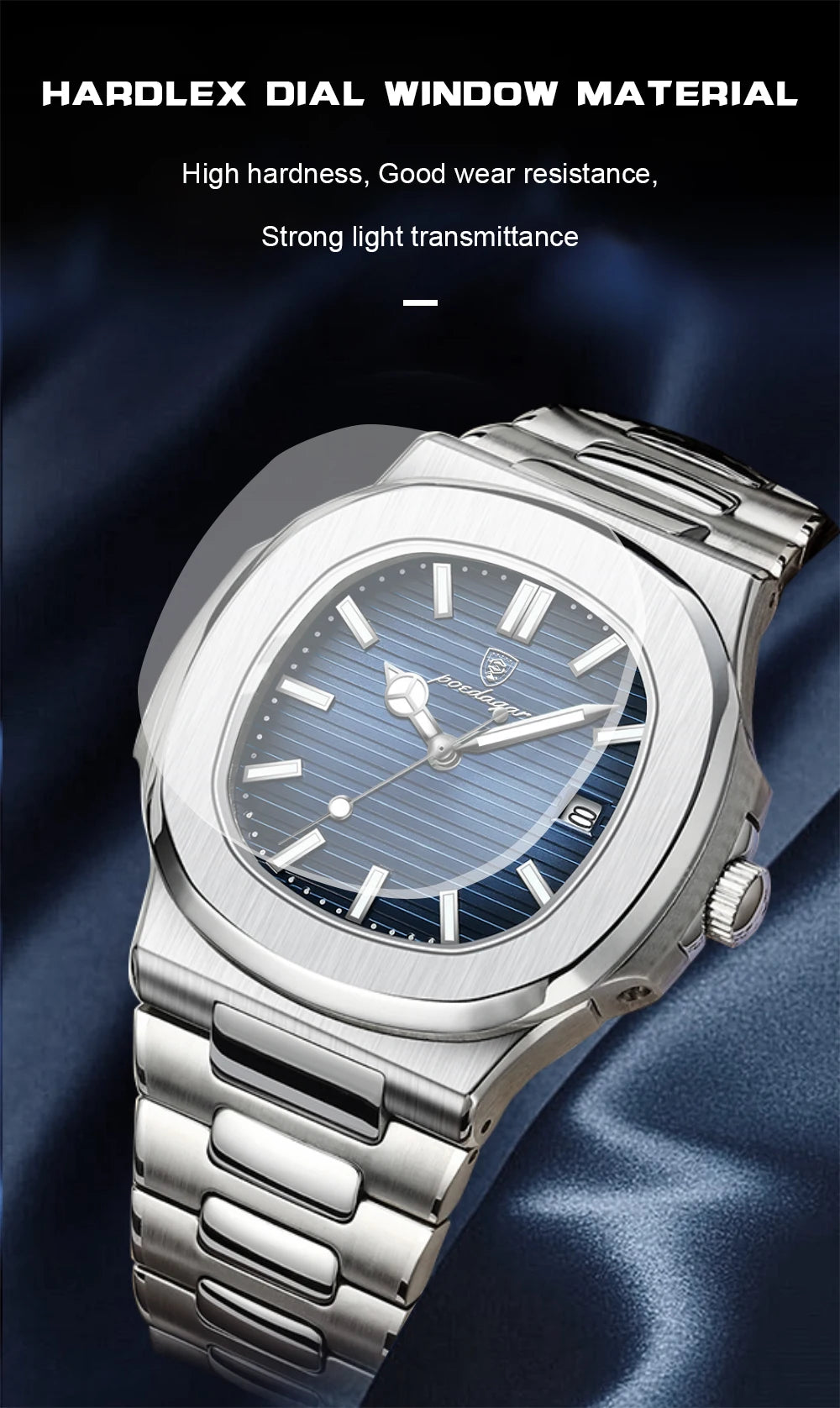Poegadar Luxury Men Wristwatch