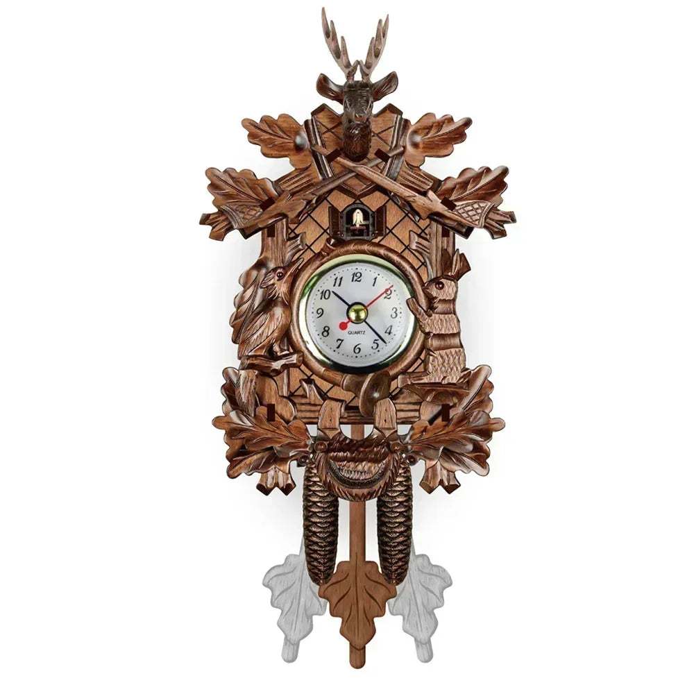 Retro Wooden Wall Clock