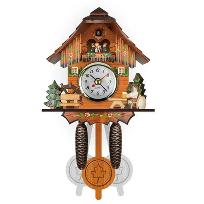 Retro Wooden Wall Clock