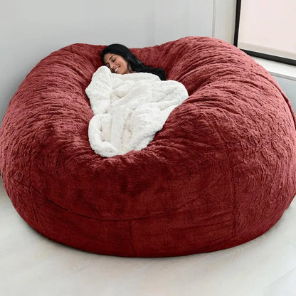 Oversized Plush Bean Bag Cover