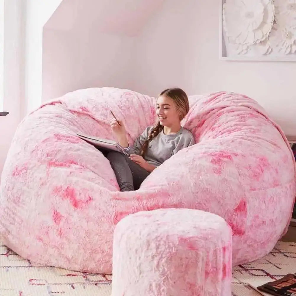 Oversized Plush Bean Bag Cover