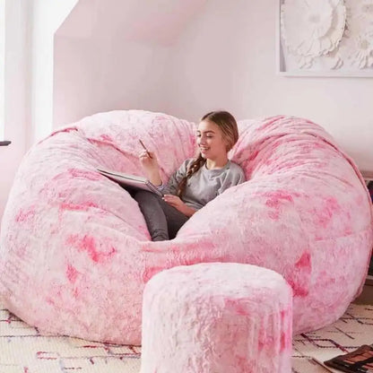 Oversized Plush Bean Bag Cover