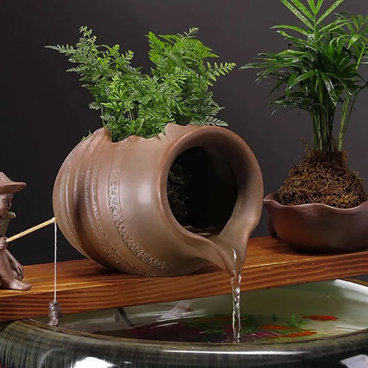Ceramic Jar Calm Water Fountain