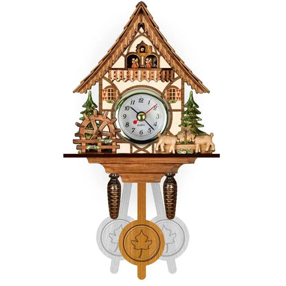 Retro Wooden Wall Clock