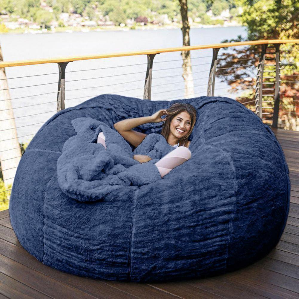 Oversized Plush Bean Bag Cover