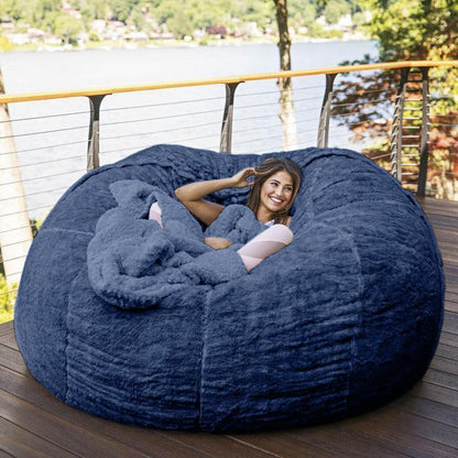 Oversized Plush Bean Bag Cover