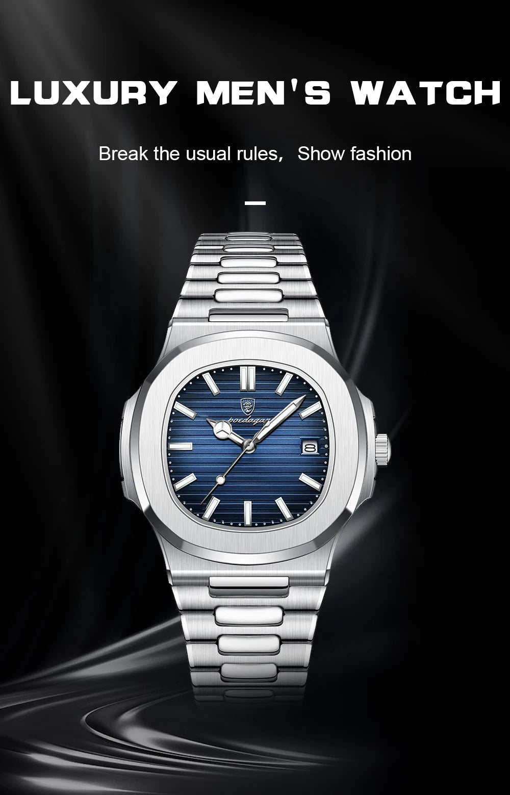 Poegadar Luxury Men Wristwatch