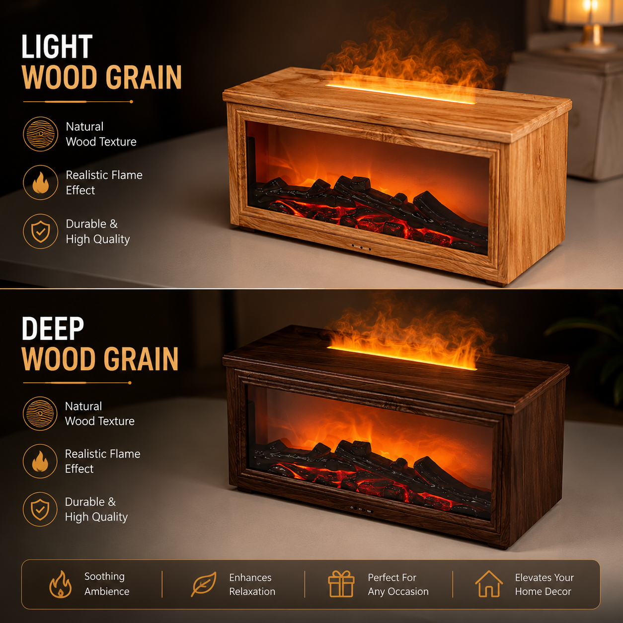Wooden Fireplace Diffuser