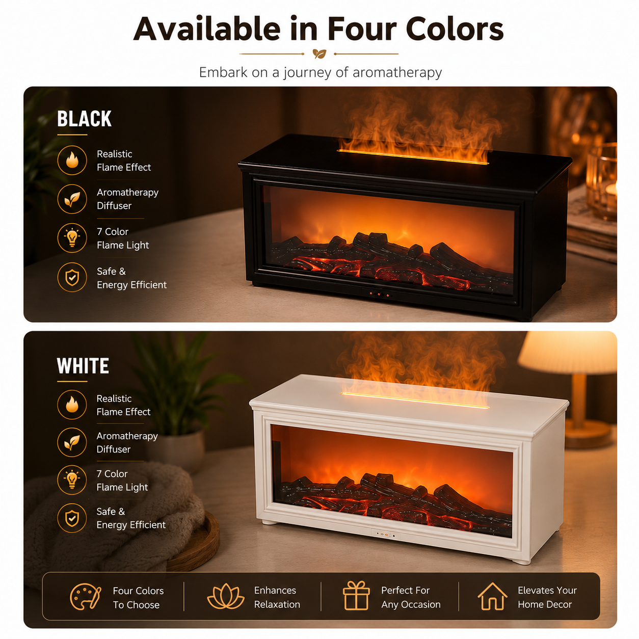 Wooden Fireplace Diffuser