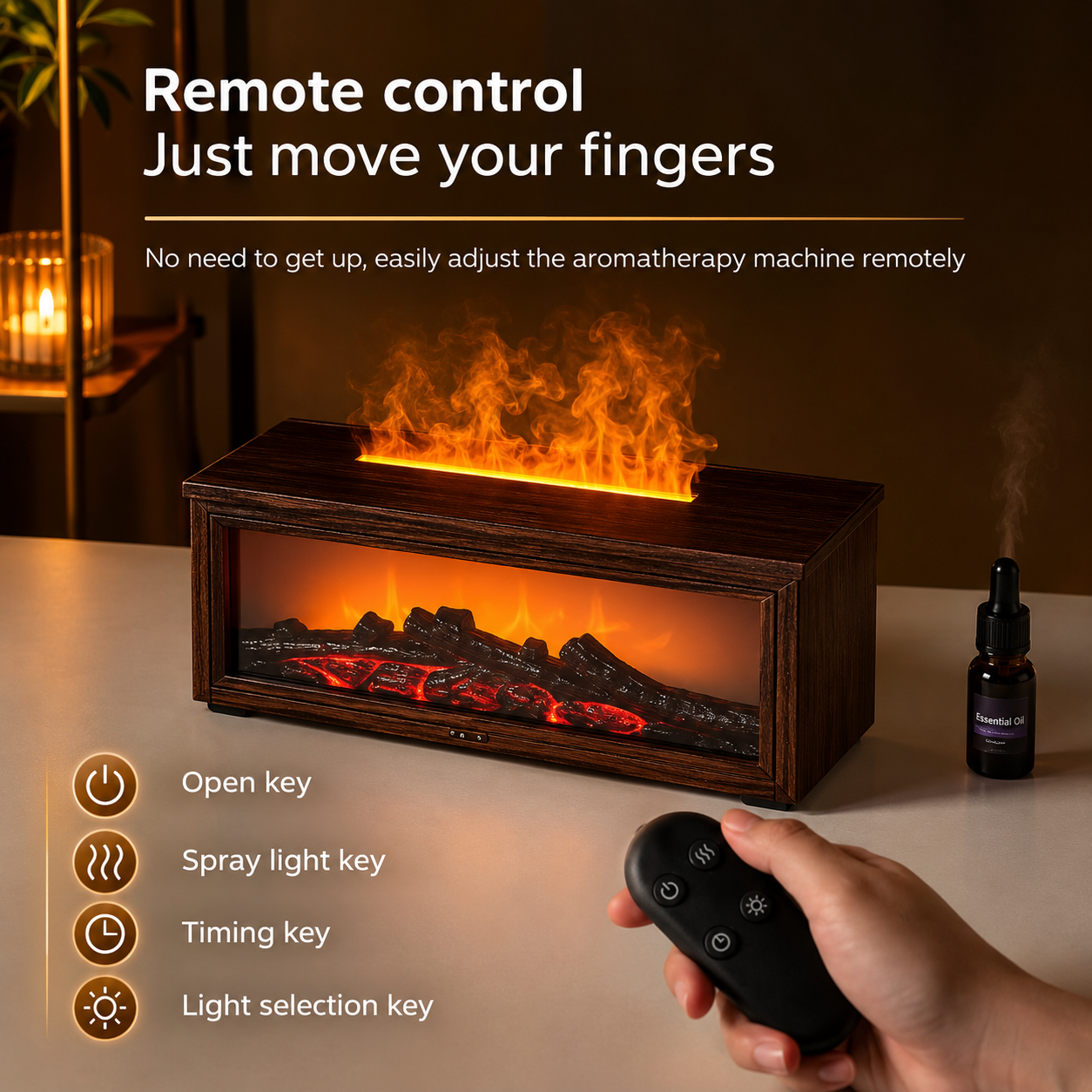 Wooden Fireplace Diffuser