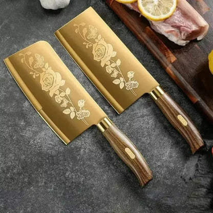 Gold Plated Titanium 4-Piece Knife Set