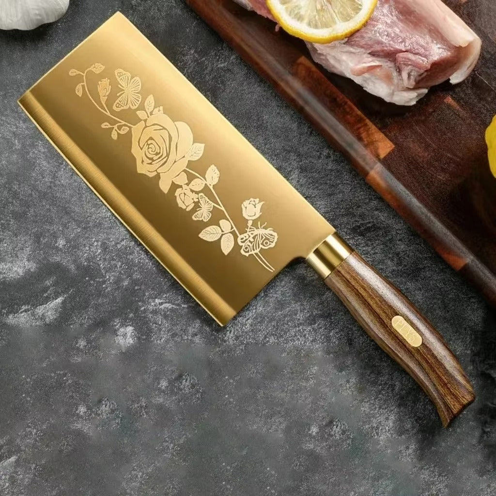 Gold Plated Titanium 4-Piece Knife Set